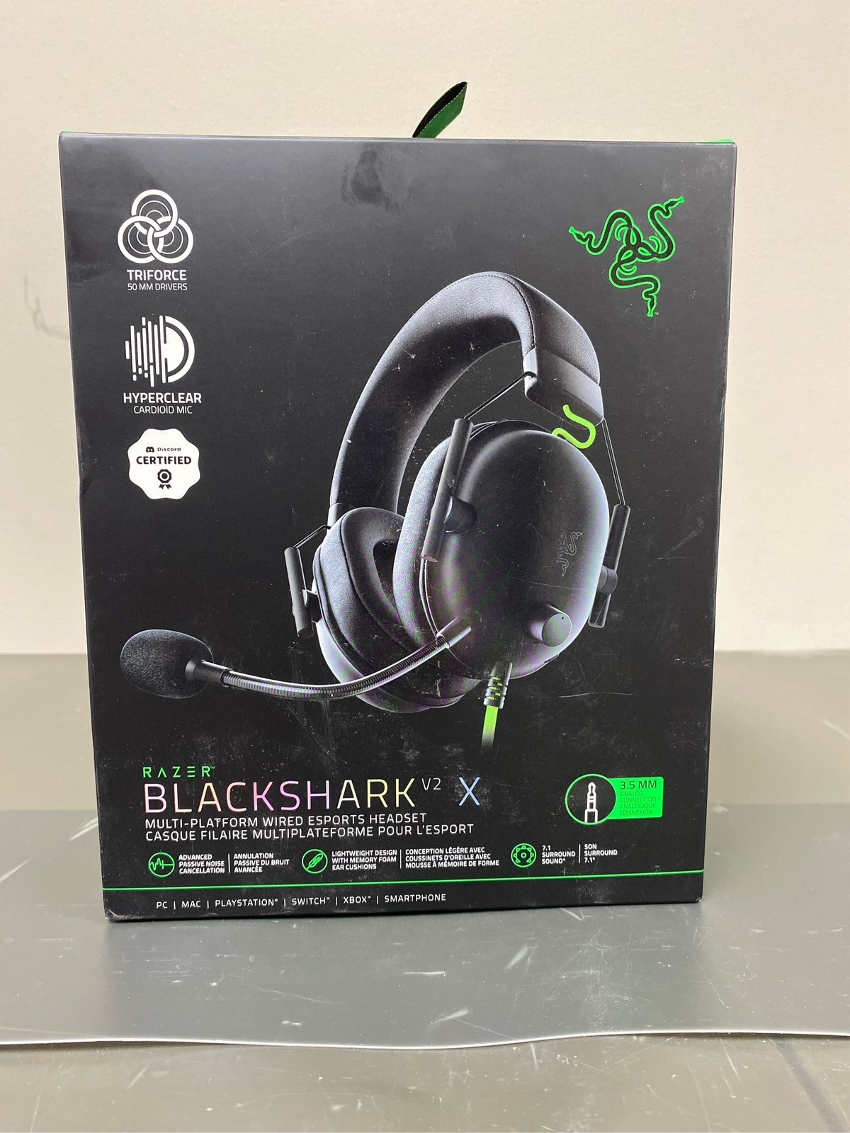 BlackShark V2 X Headset Razer TriForce 50mm Drivers Standard breathable memor 10