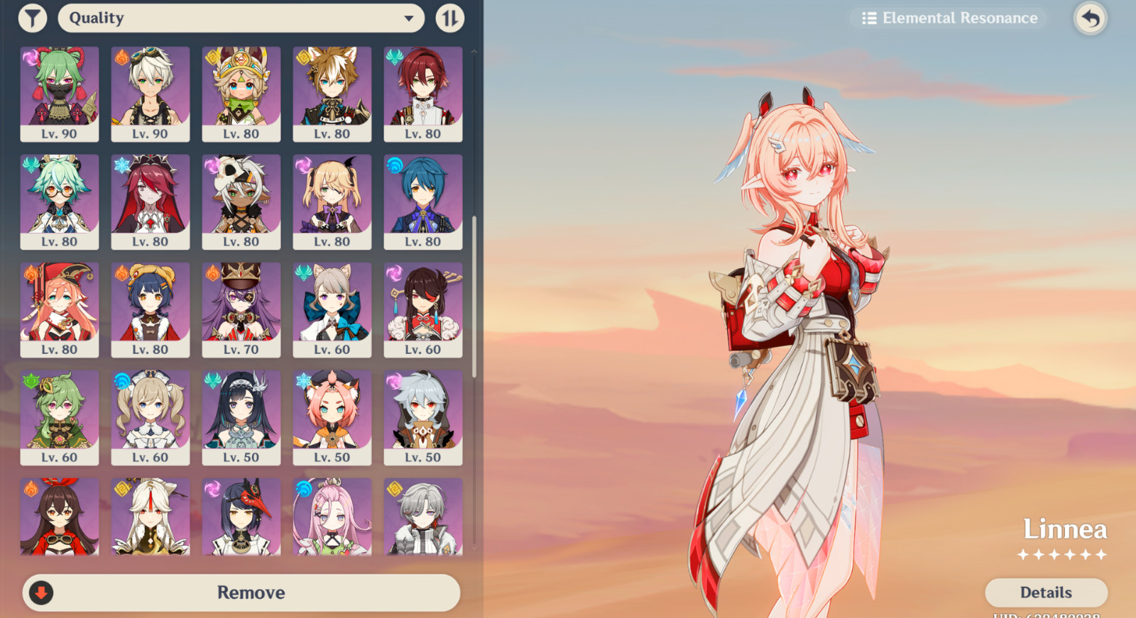 Genshin Impact AR 60 America – Arlecchino C1 – Hu Tao C1 – Emilie C1 – Linnea