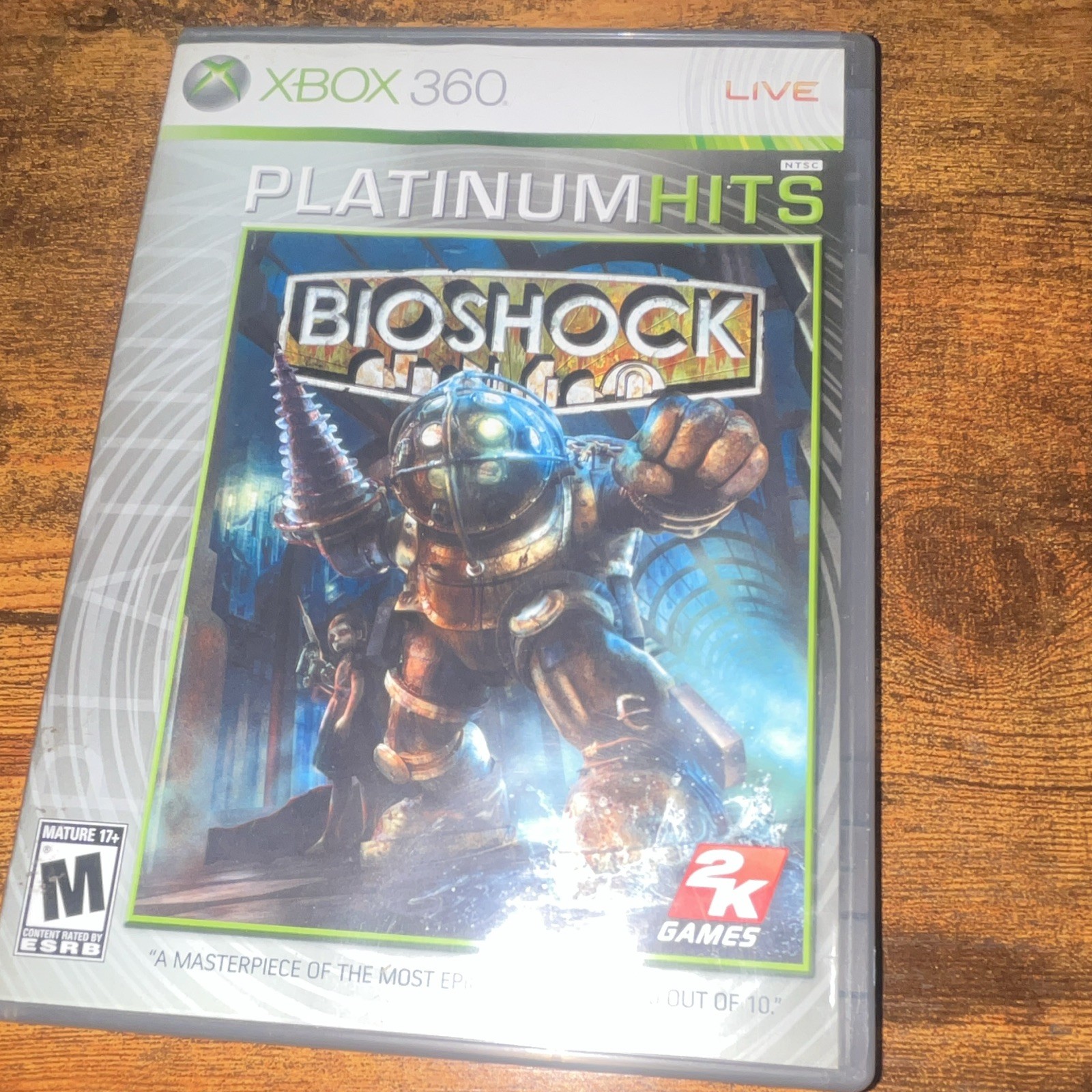 BioShock Platinum Hits Xbox 360 Shooter M 2K Games NTSC-U/C Disc Case Manual
