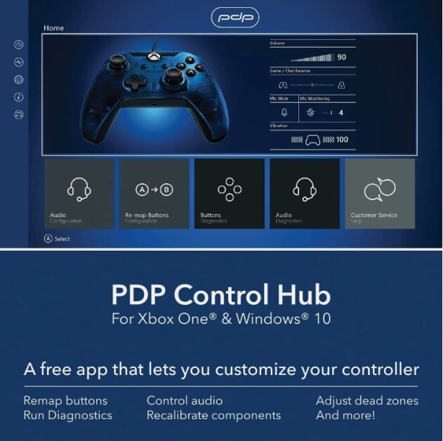 PDP Midnight Blue, Wired Controller For Xbox, No Cable – Tested & Working