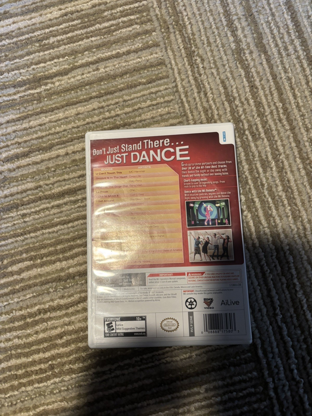 Just Dance 1, 2, 3, 4 (Wii Bundle) – tested in good condition