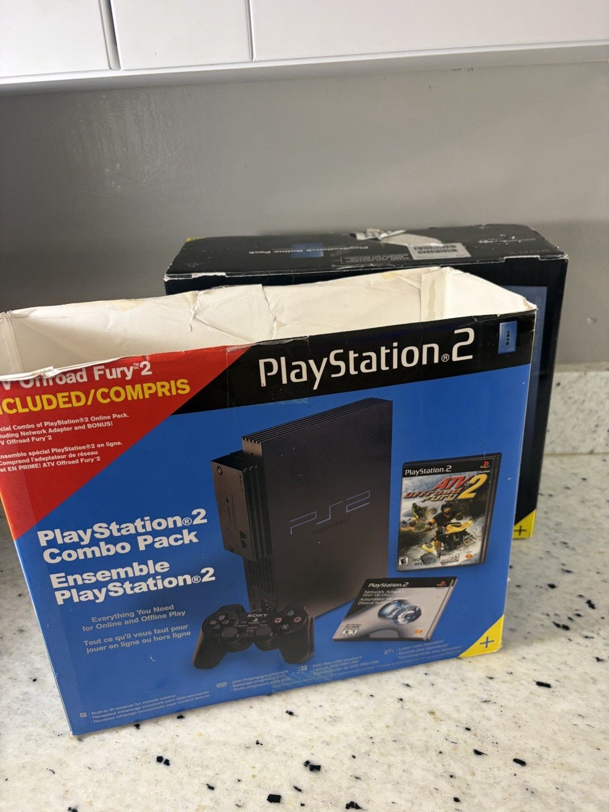 PlayStation 2 Fat ATV Offroad Fury 2 Combo Pack CIB + Network Adapter Bundle