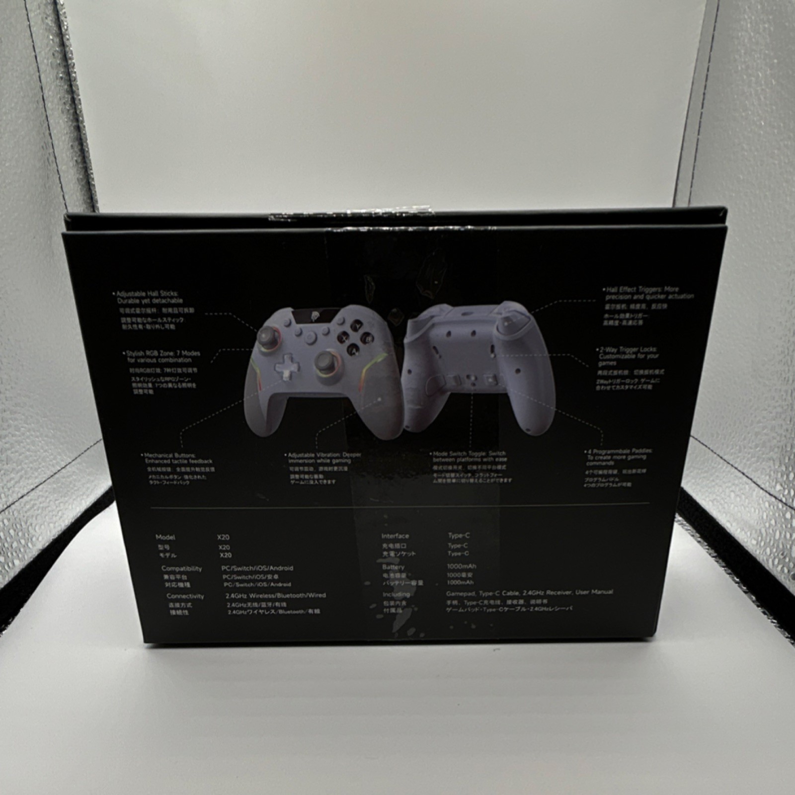 EasySMX X20 Wireless Controller Universal for Switch/PC/iOS/Android Gray