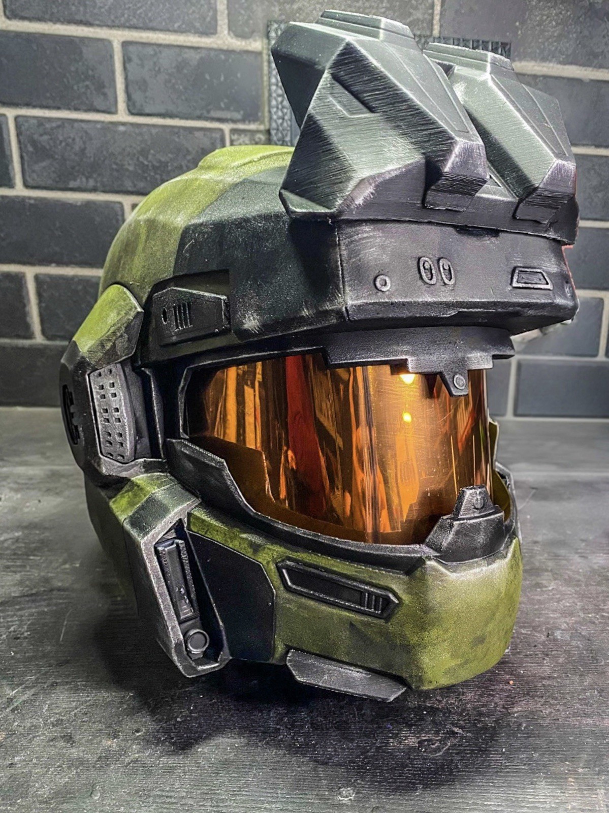 Halo Reach Jorge Helmet 3D Printed & Premade Orange Visor Adult