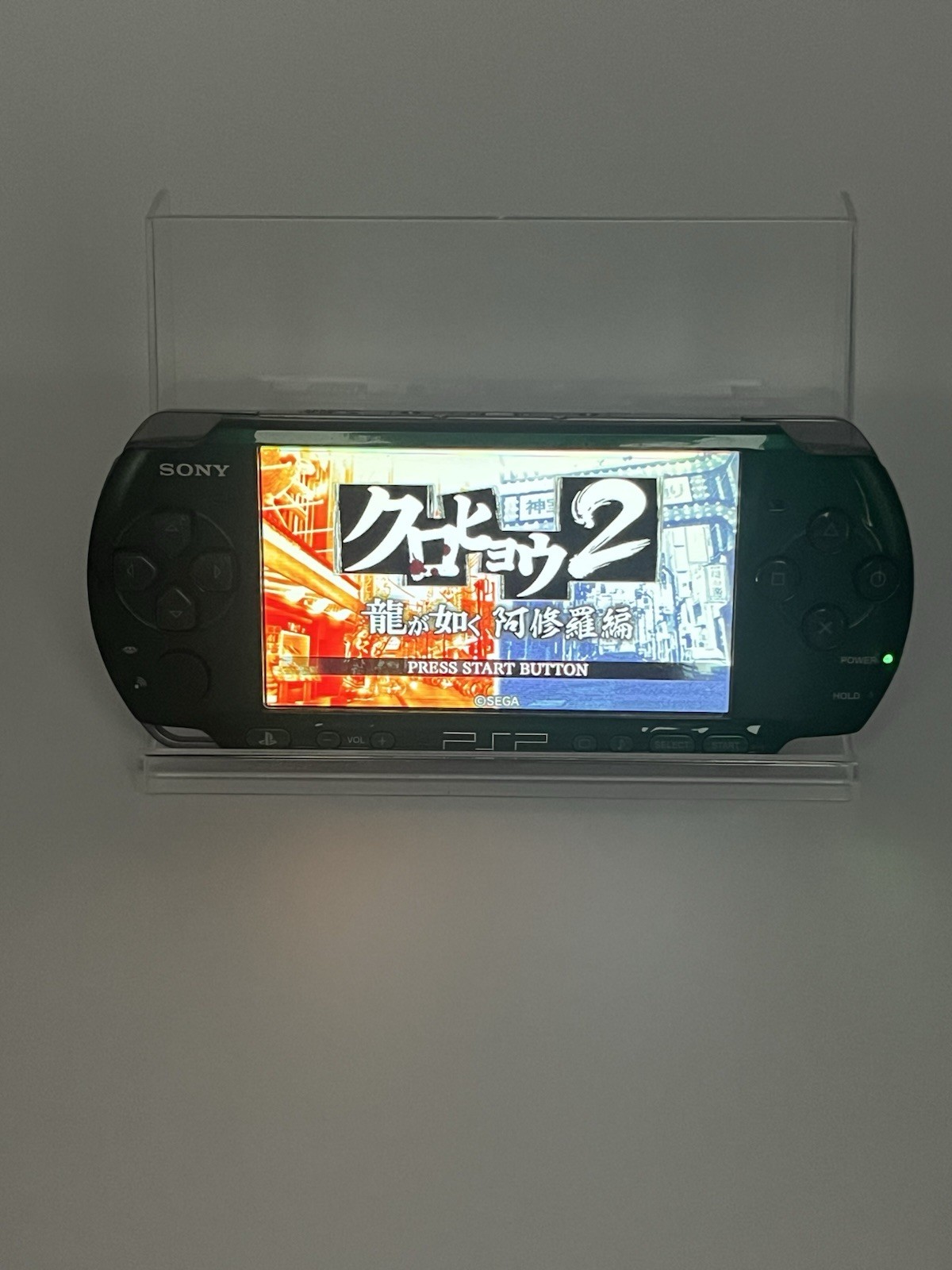 Sony PSP 3000 Console Spirited Green W/ New Battery & Charger Boxed 4GB SD Card