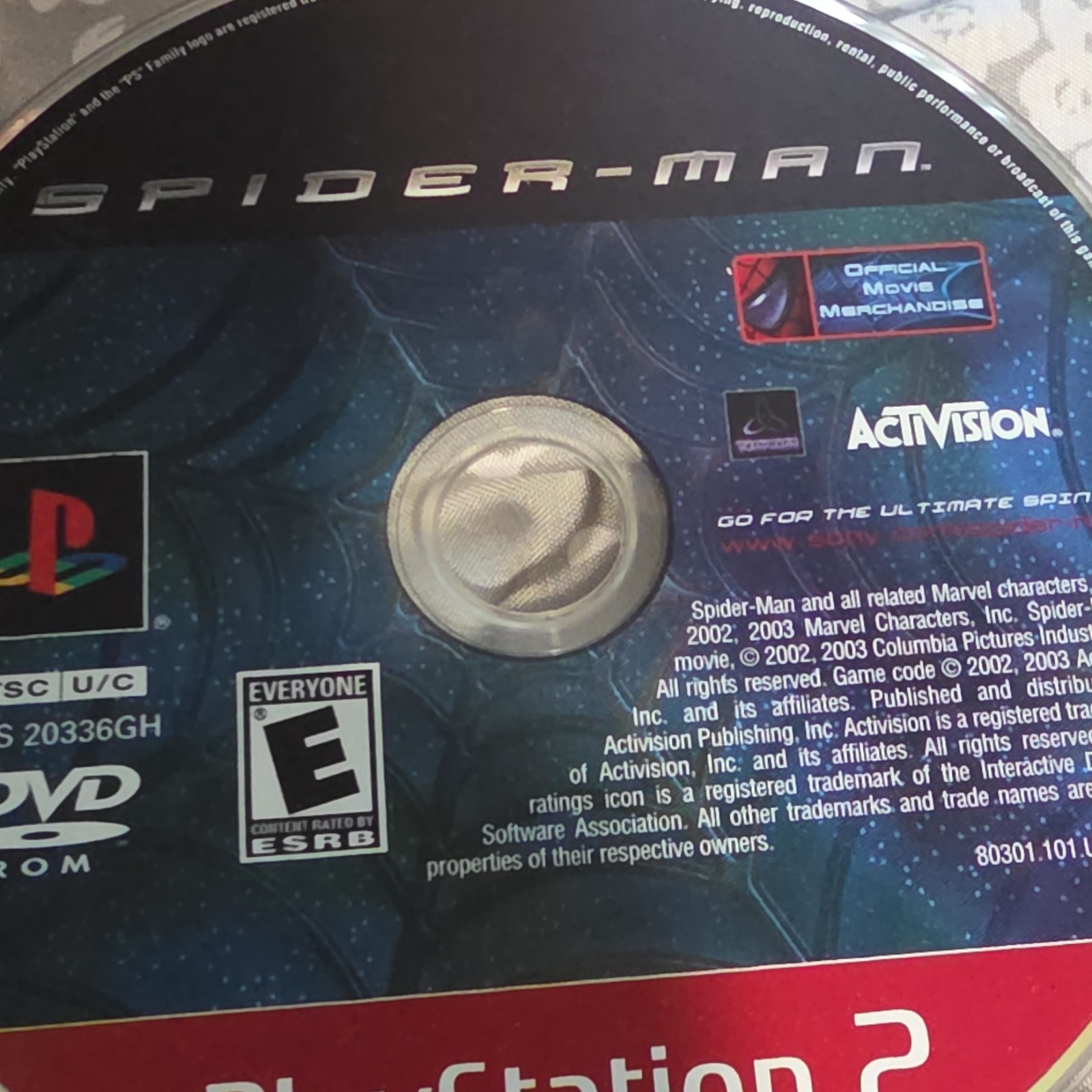 Activision Spider-Man PS1 E-Everyone NTSC-U/C 2002 Spider-Man Series