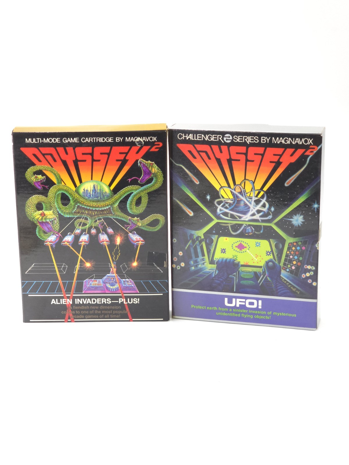 Lot of 2 Great Games complete in boxes w/ manuals for Magnavox ODYSSEY 2 Alien