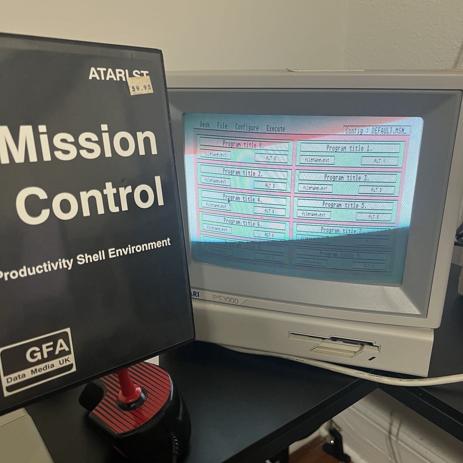 GFA Mission Control Productivity Shell Environment Atari ST Rare Utility PAL
