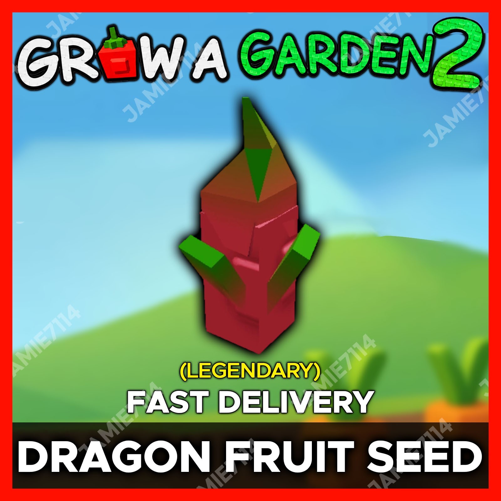 🪴Grow a Garden 2 | Dragon Fruit Seed | GAG2 Fast & Easy