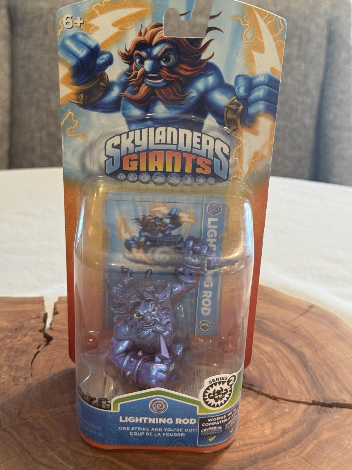 Skylanders Giants Metallic Purple Lightning Rod Chase Variant Rare Collectable