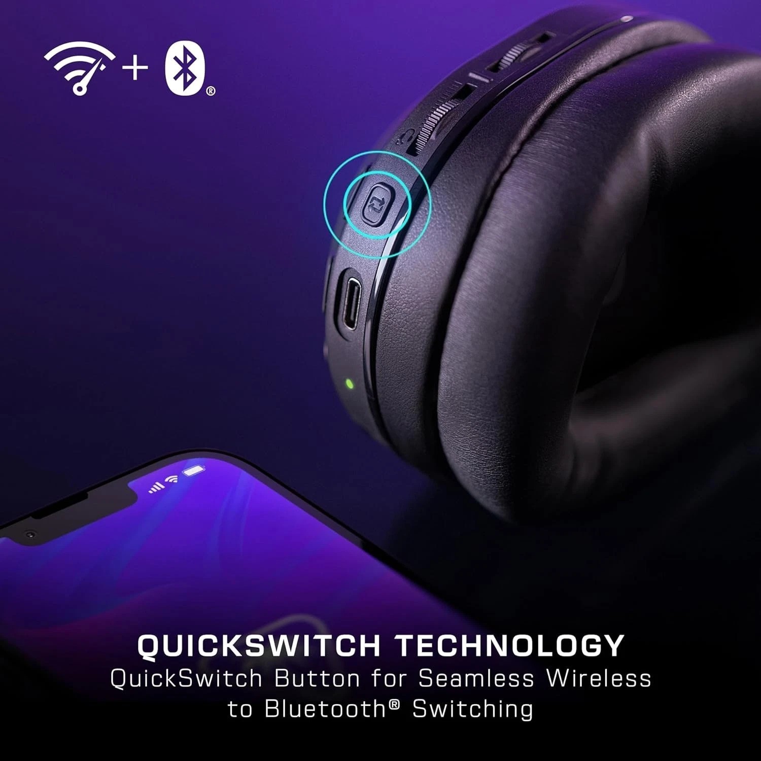 Stealth 500 Gaming Headset: Bluetooth 5.2, 40mm Drivers & Adjustable Fit