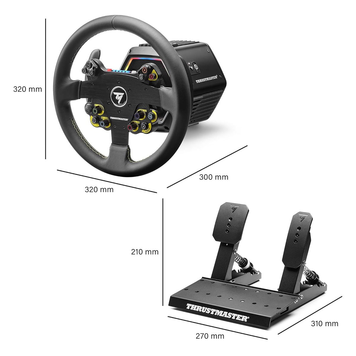 Thrustmaster T818 Evo 32R Direct Drive Racing Wheel and Pedals Set