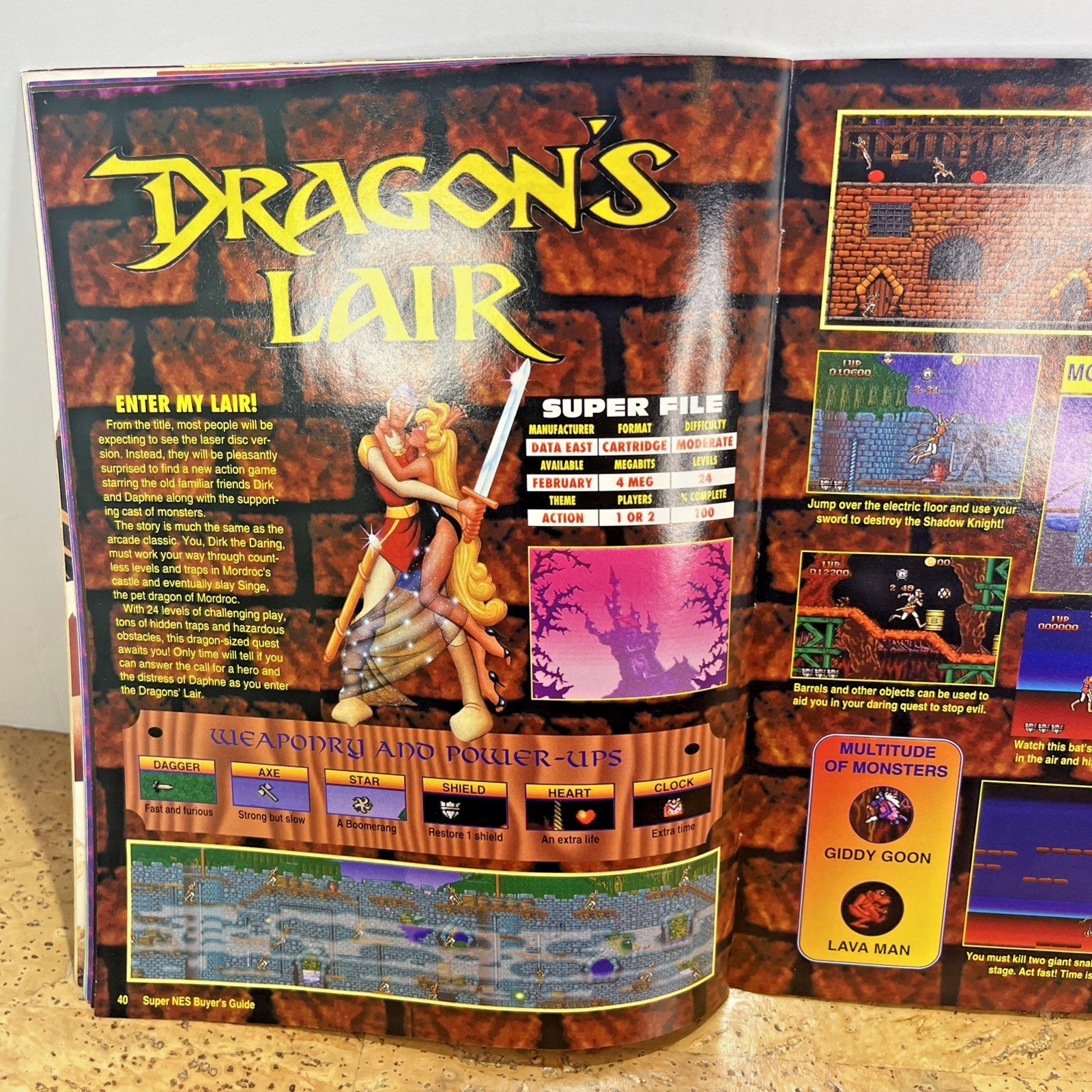 Super NES Buyer’s Guide Magazine-Vol. 3 #3(Feb, 1993) Dragon’s Lair, Bubsy, SNES