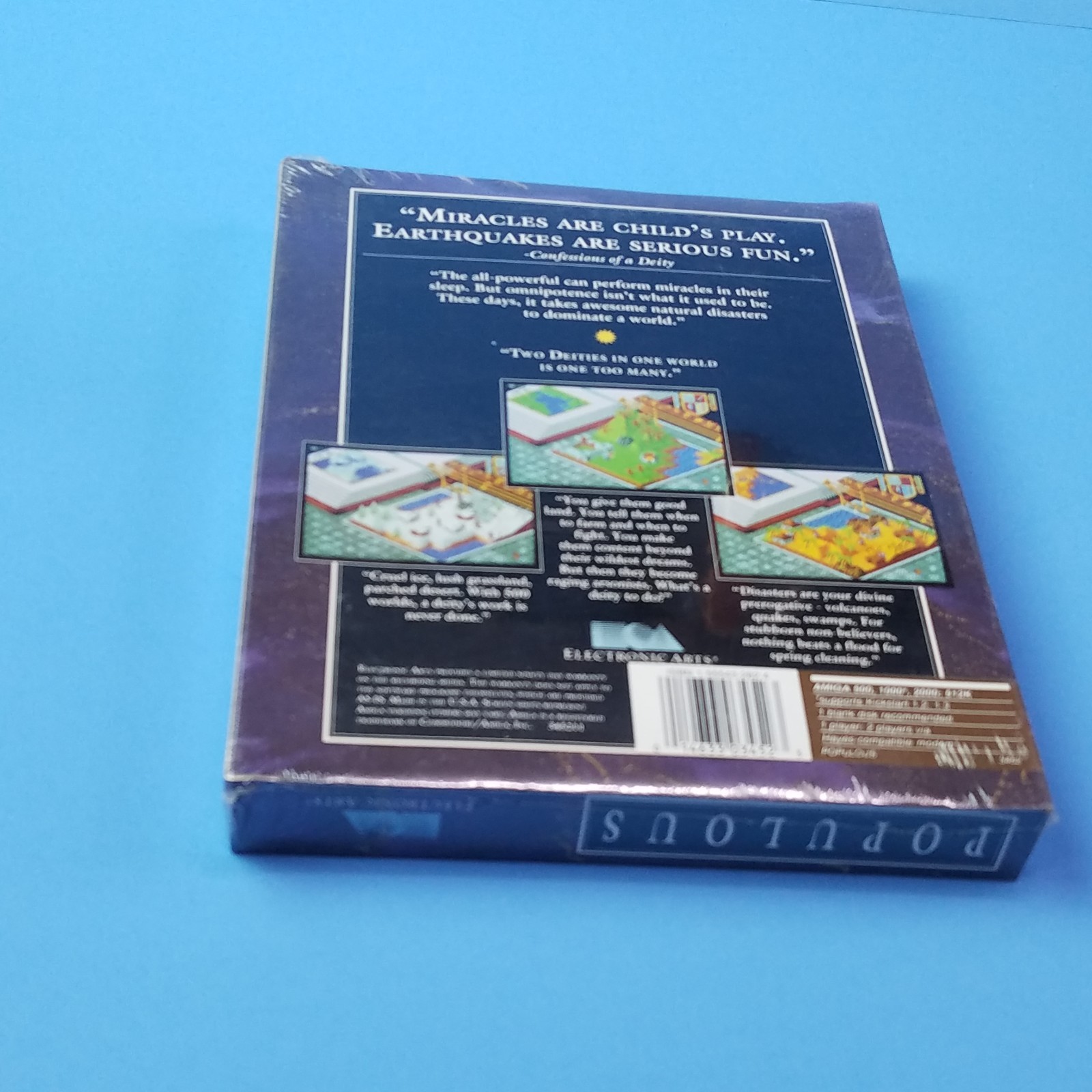Amiga Populous Computer PC Game And in a sealed box Never opened