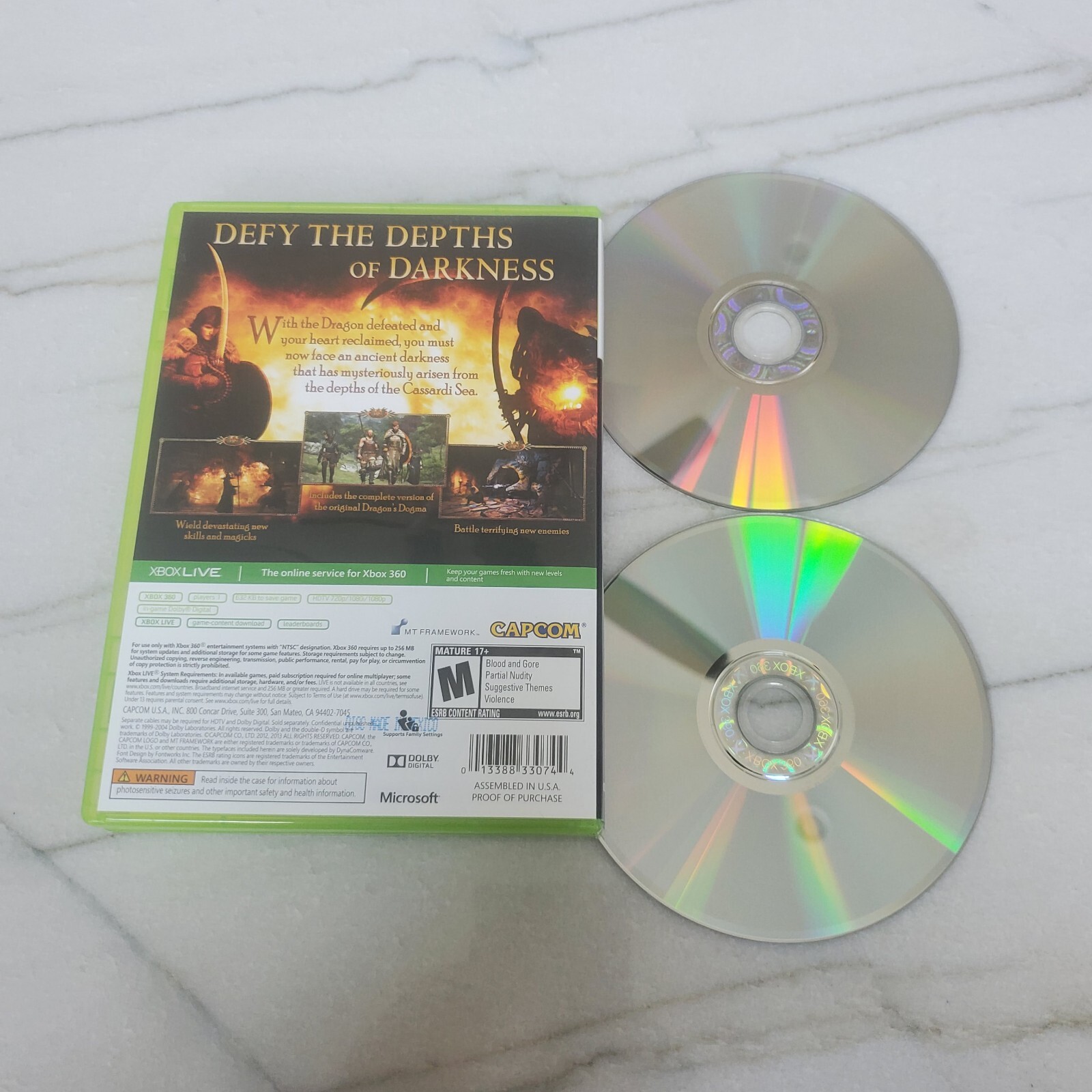 Dragon’s Dogma: Dark Arisen (Xbox 360, 2013) Tested Working – Free Ship