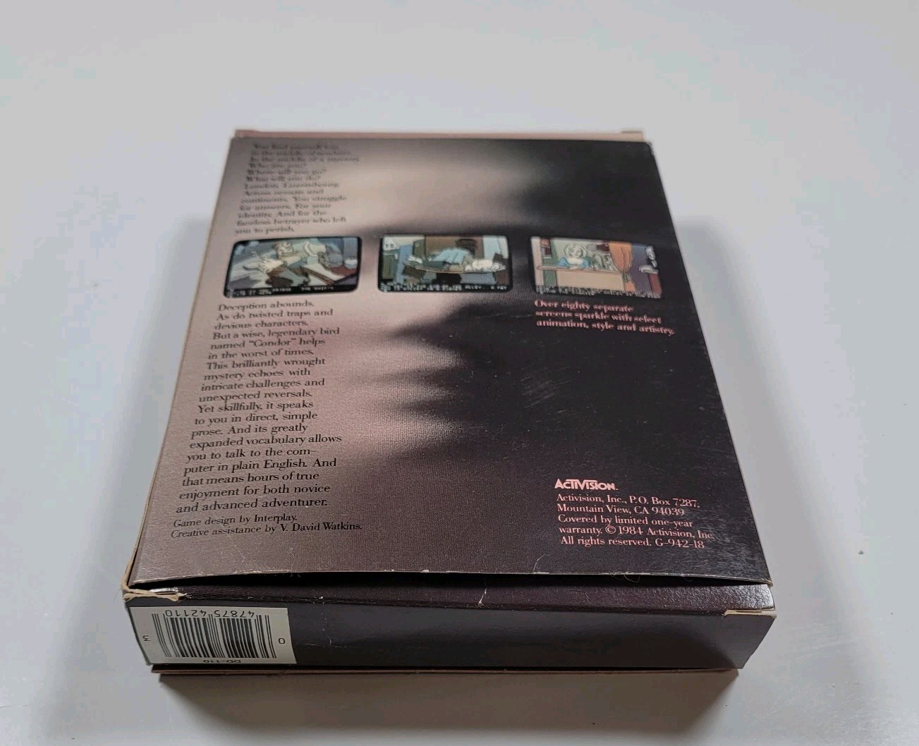 Vintage Commodore Amiga Mindshadow Activision 1985●Box Only●
