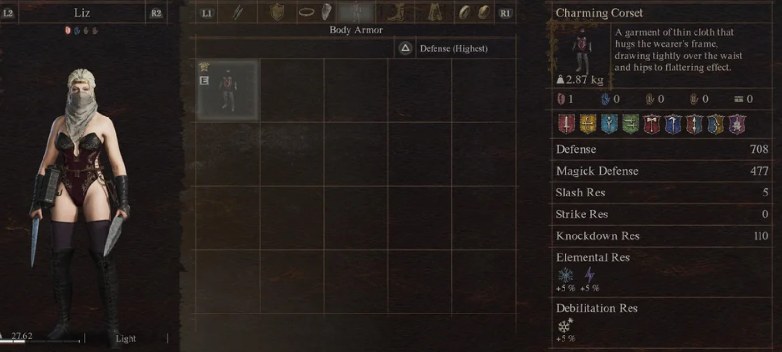 Dragon’s Dogma 2 – Charming Corset Fully Upgraded +4 (Strongest armor) PS5 Only