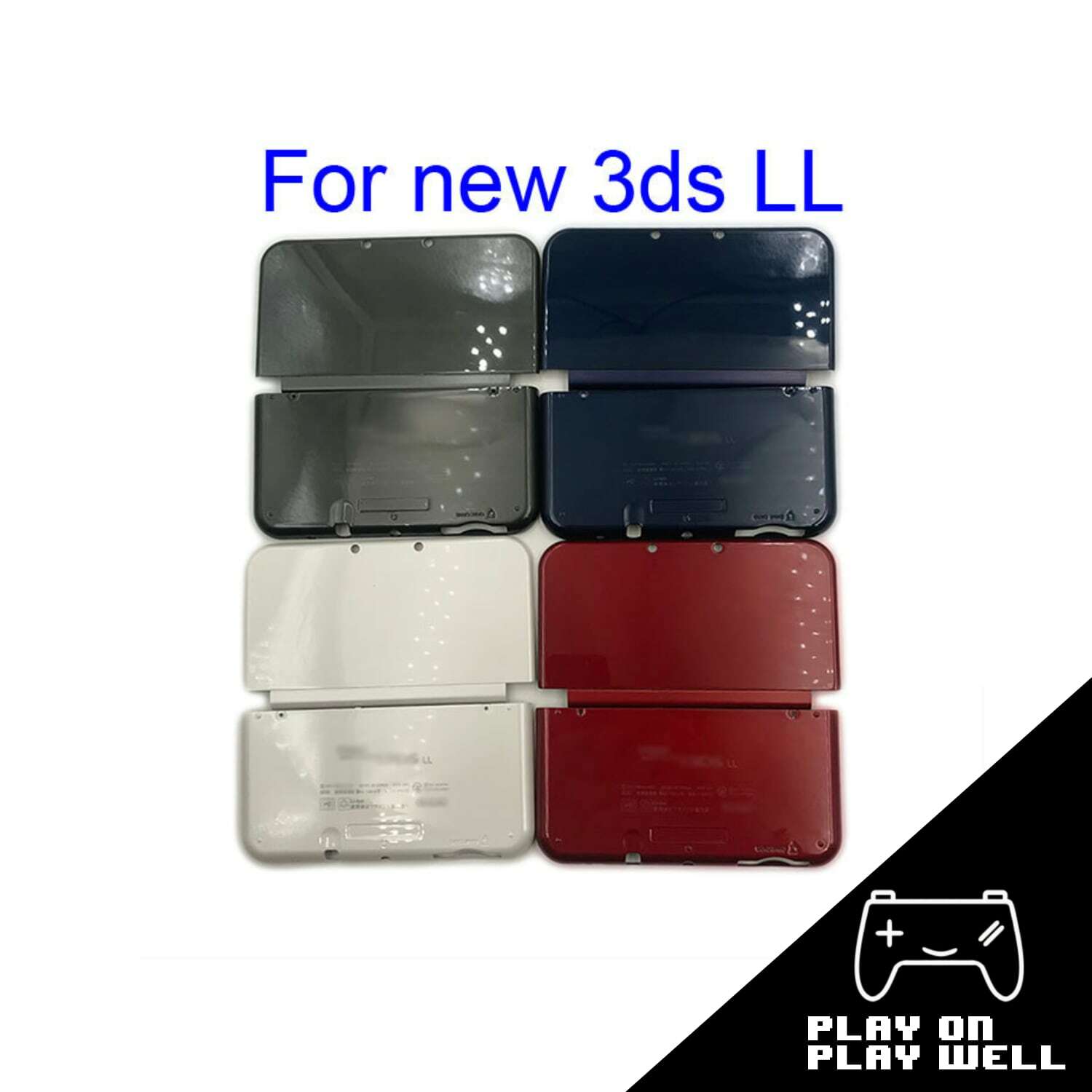 Top and Bottom case Console Protector Cover for New 3DS XL LL – 4 colors