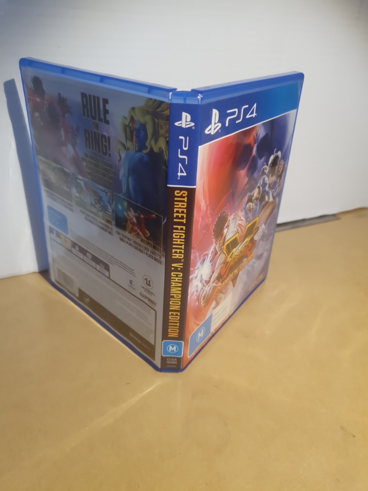 Street Fighter V : 5 Champion Edition Sony PS4 PAL RARE AUS Artwork OOP