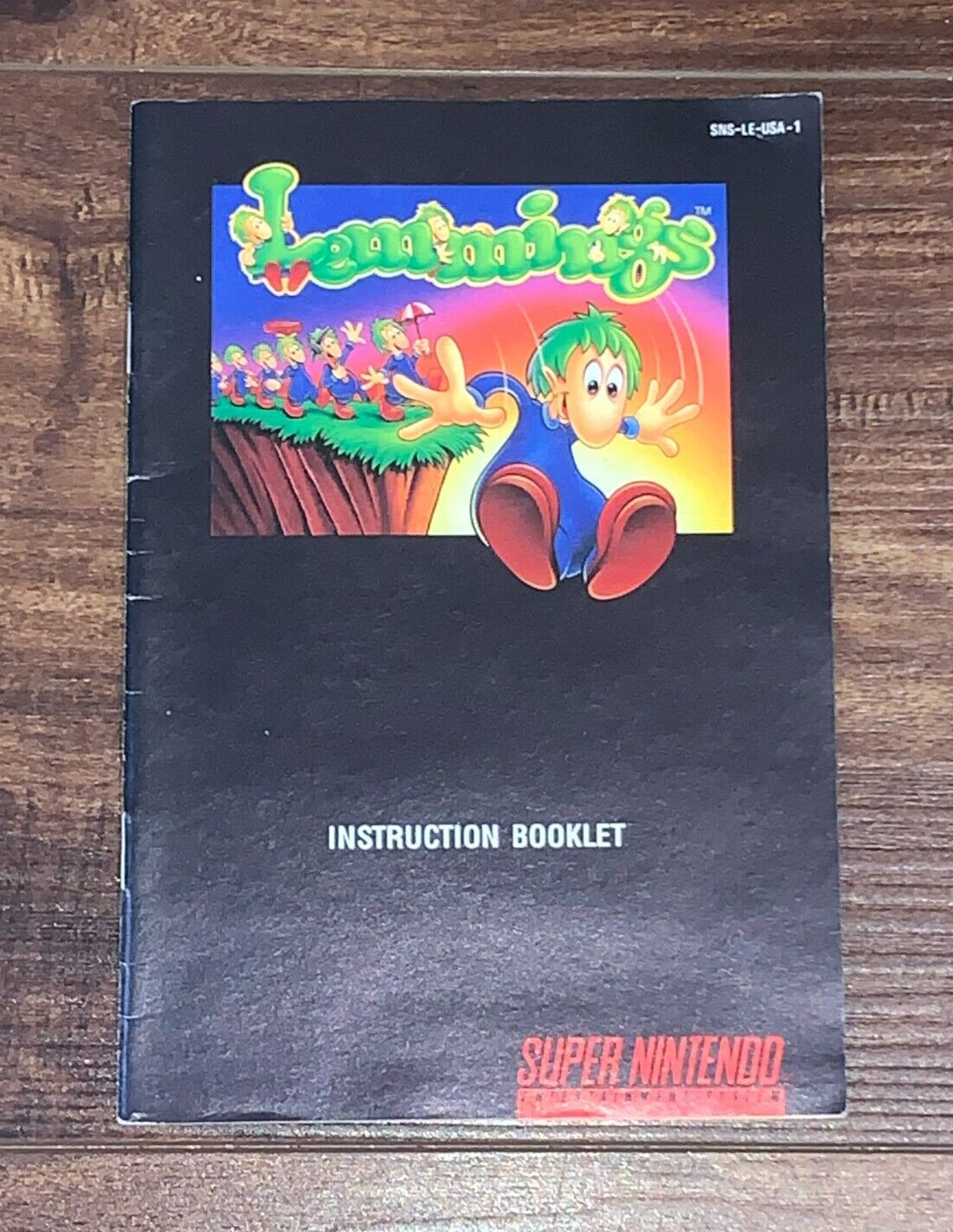 Lemmings SNES Super Nintendo Instruction Manual Only