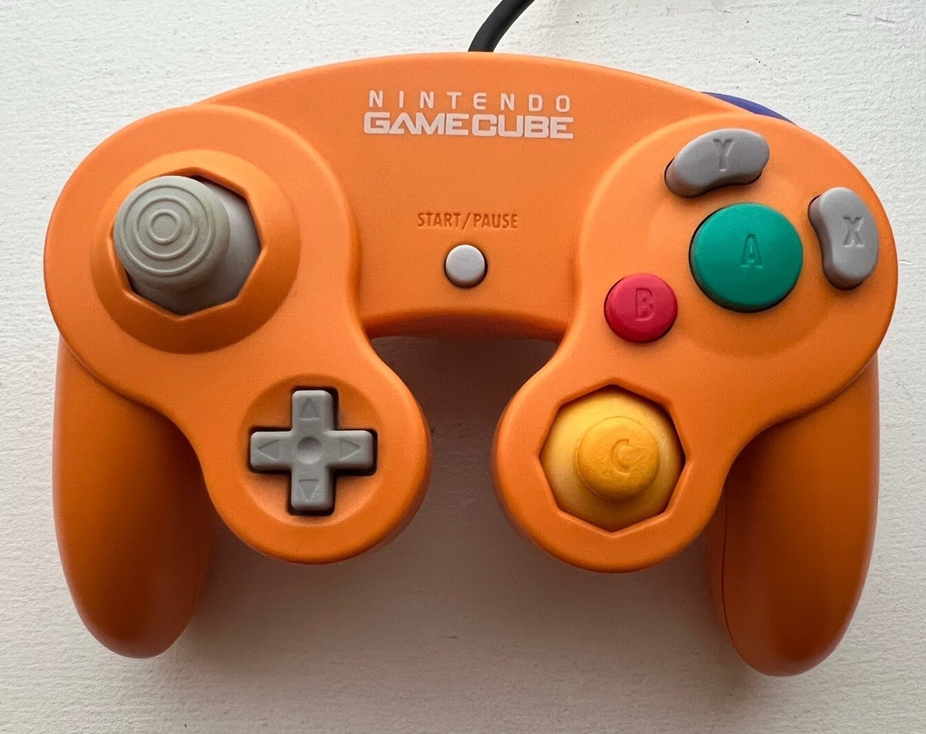 Original Nintendo GameCube Spice Orange Controller TIGHT JOYSTICKS TESTED US