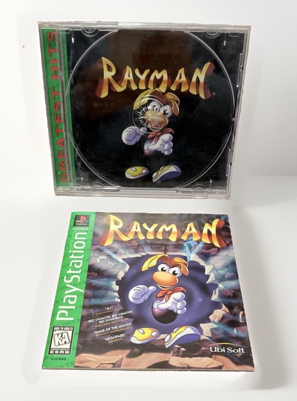 Rayman Sony PlayStation 1998 CASE ONLY with Manual NO CD READ