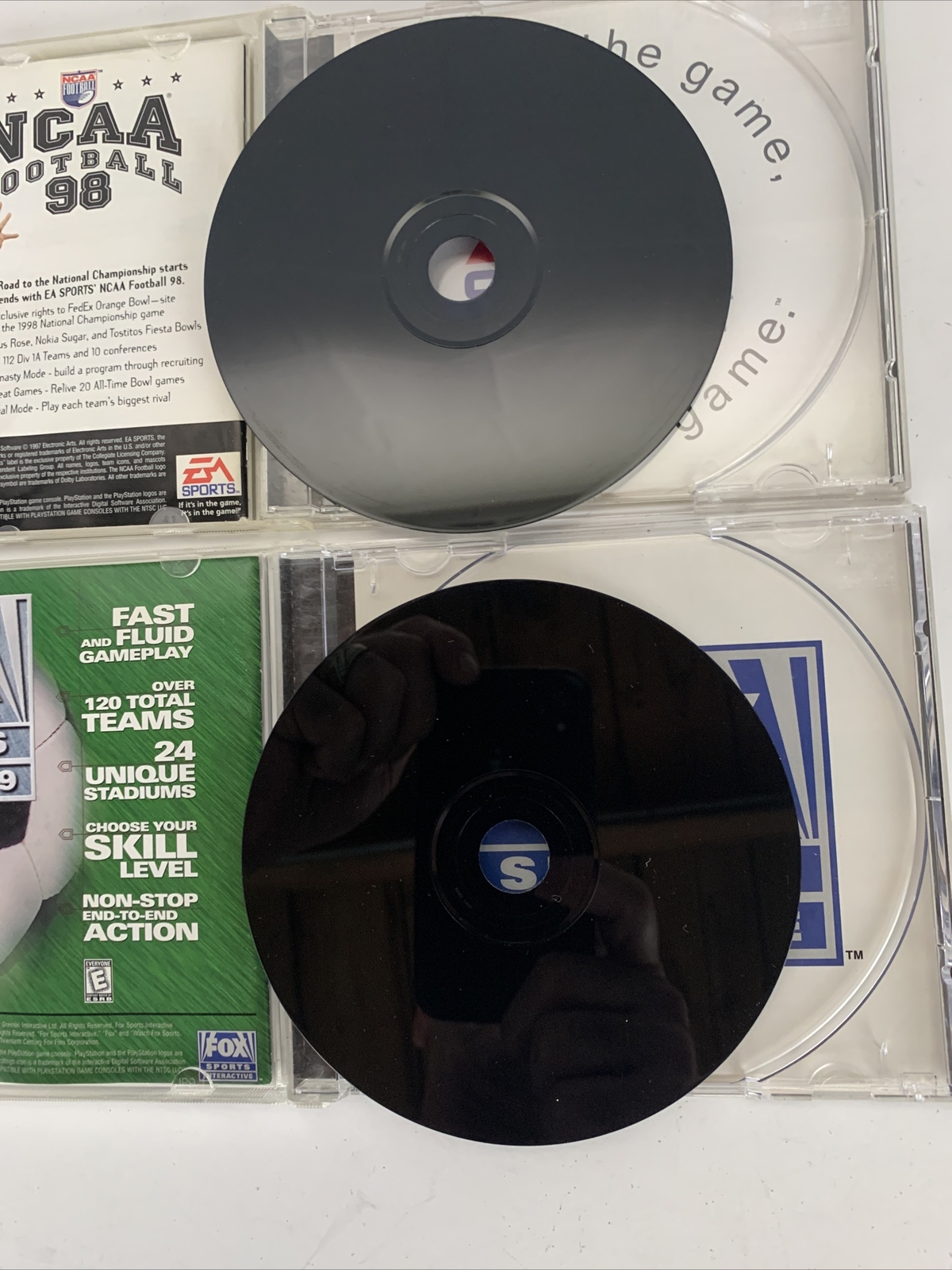 Lot of 7 – PS1 Video Games w/ Manuals Golf Basketball Football Bowling Wrestling