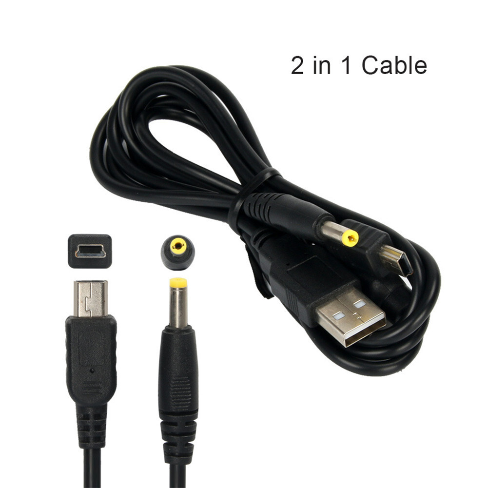 1.2m/4ft 2 In 1 USB Data Charging Cable Charger Cord For PSP1000 PSP2000 PSP3000