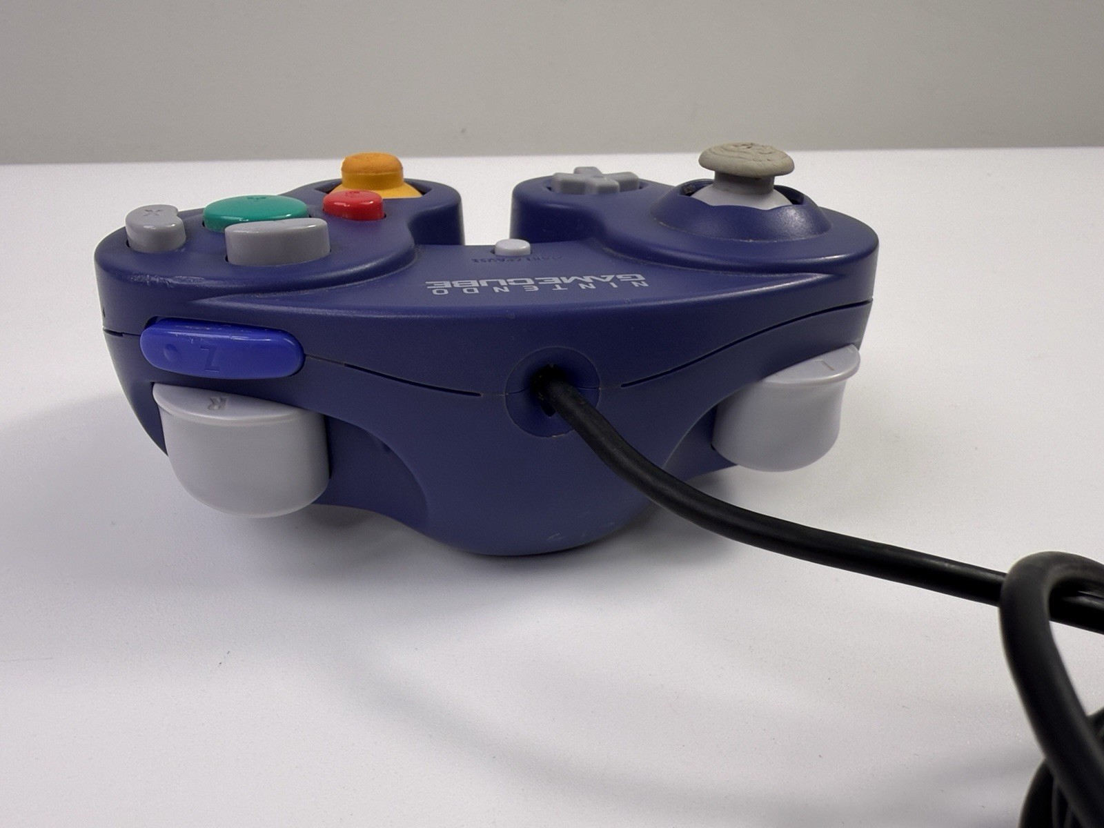 Official OEM Nintendo GameCube Controller Indigo Purple DOL-003 (Left Stick Rub)