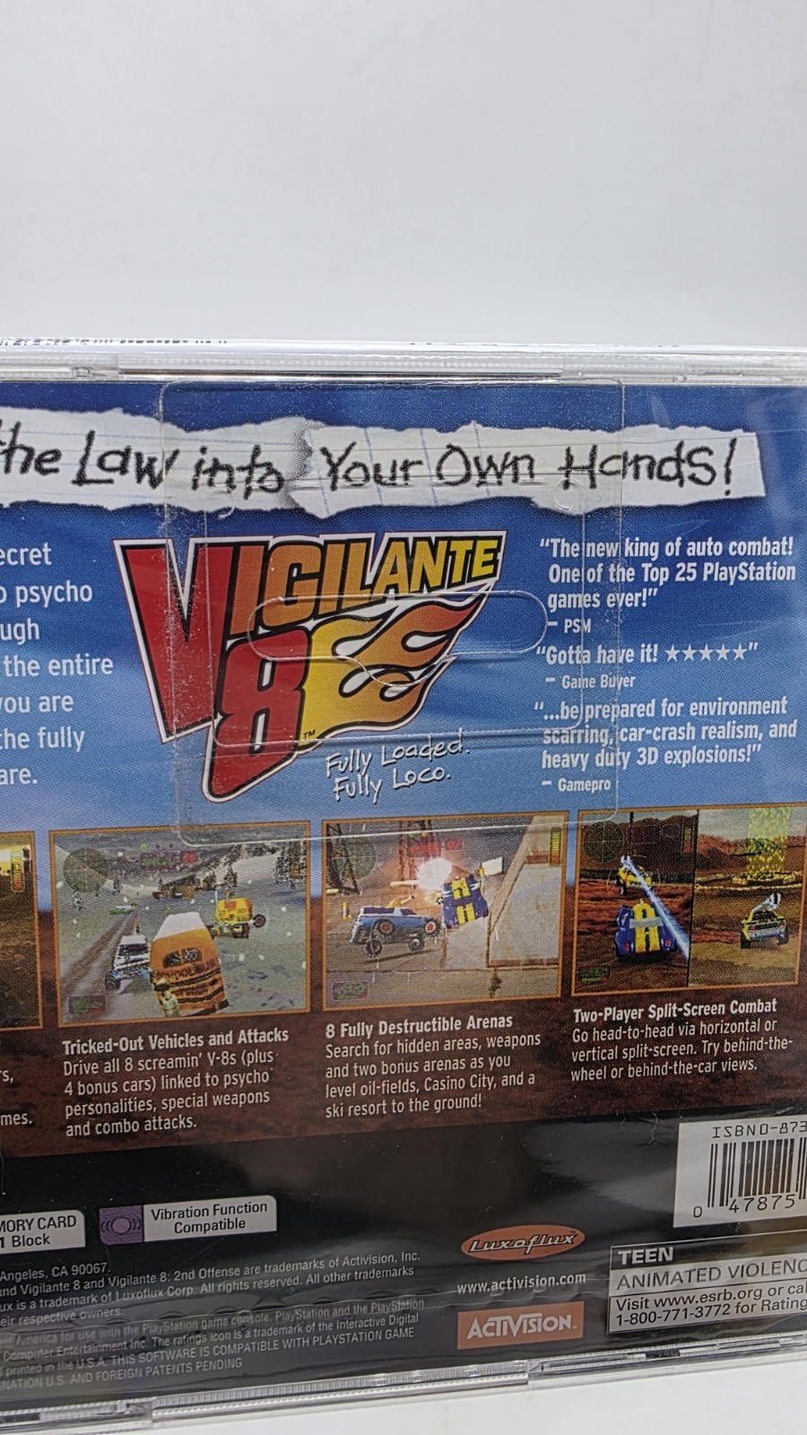 Vigilante 8 PlayStation PS1 Factory Sealed Rare Greatest Hits