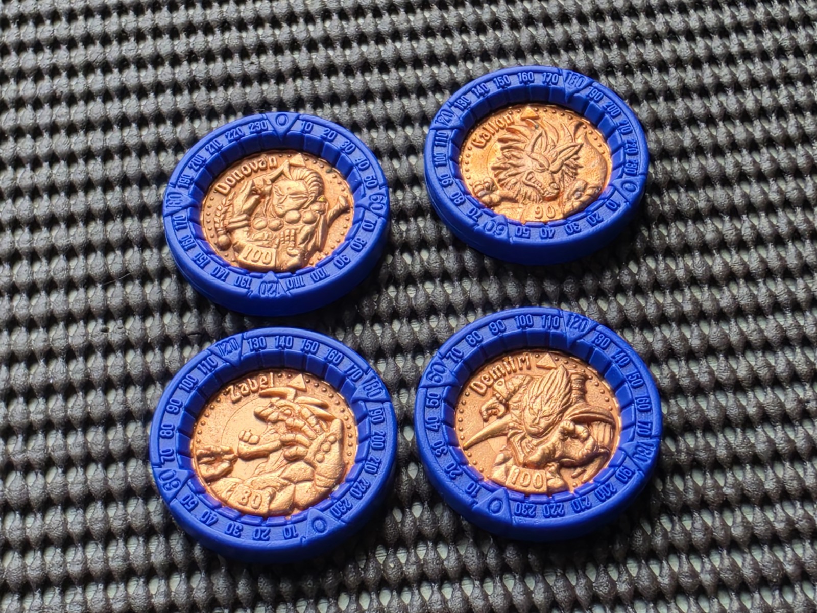 Vintage Capcom Vampire Hunter Darkstalkers Coins LOT 7 Rare Arcade Sega Saturn