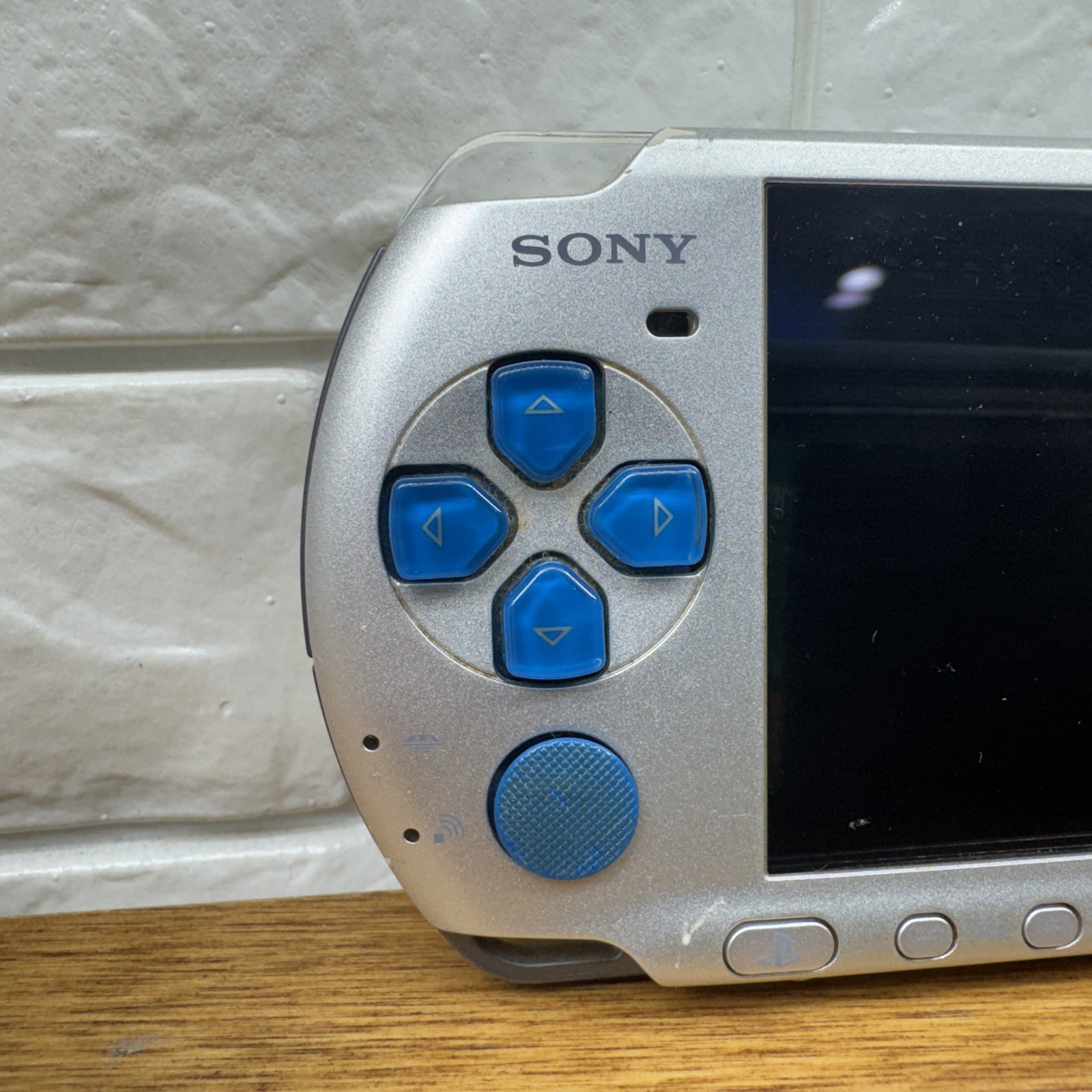Sony PSP-3000 Portable Mystic Silver Handheld System Parts/Repair Untested
