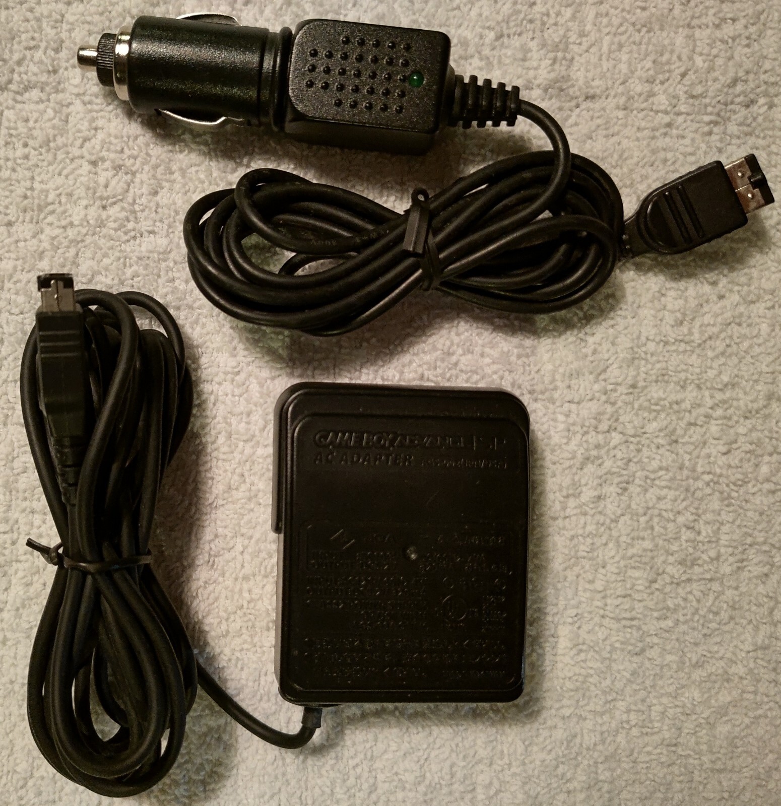 Nintendo NTR-002 (JPN/USA) AC Adaptor AND Car Charger Black