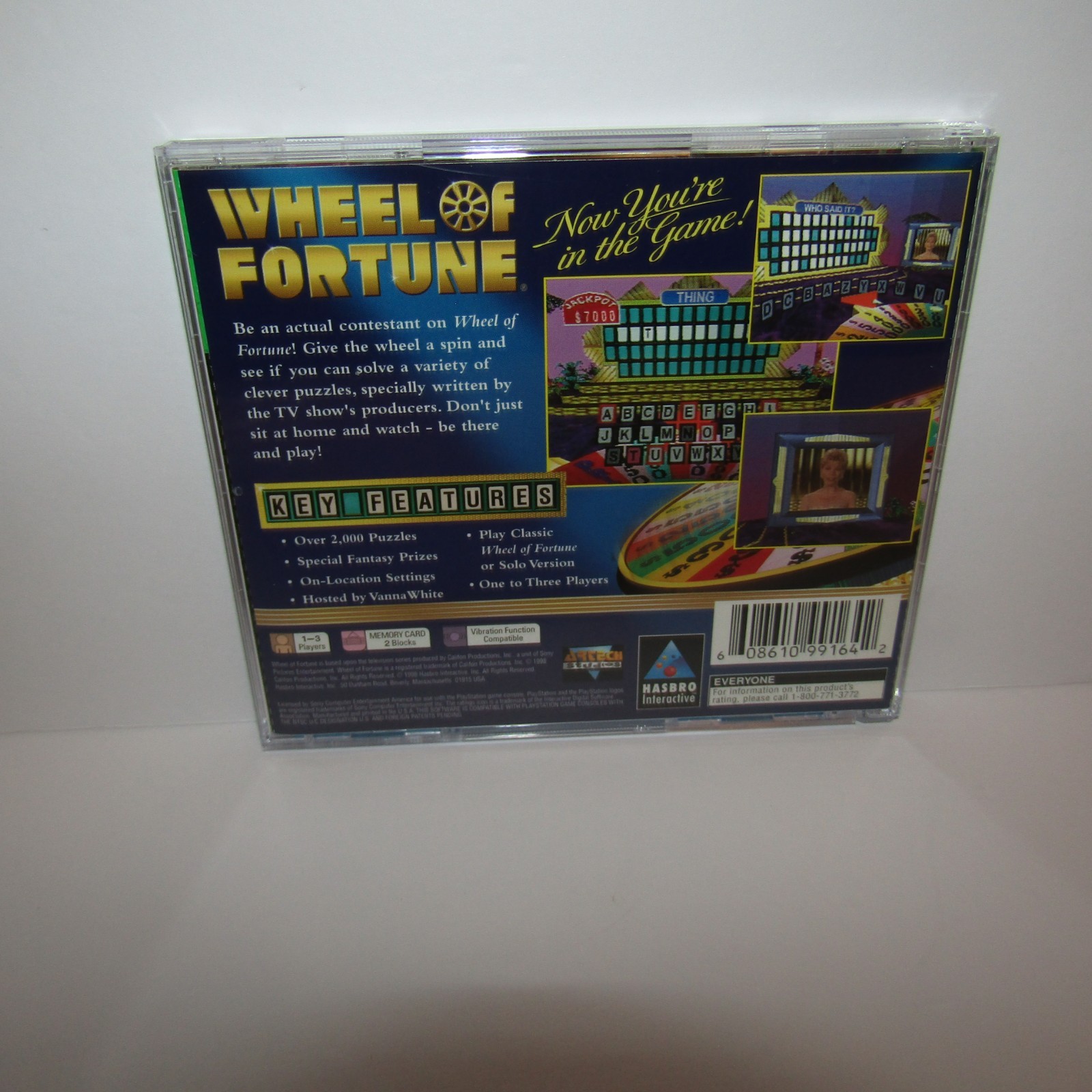 Wheel of Fortune Sony PlayStation 1 PS1 Greatest Hits Video Game w Manual Tested