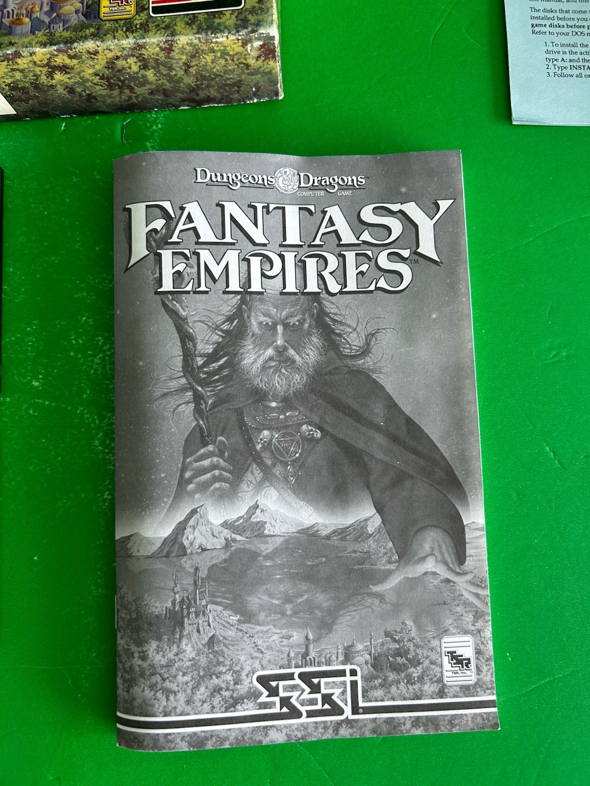 SSI Fantasy Empires Big Box Role Strategy Role Playing Game