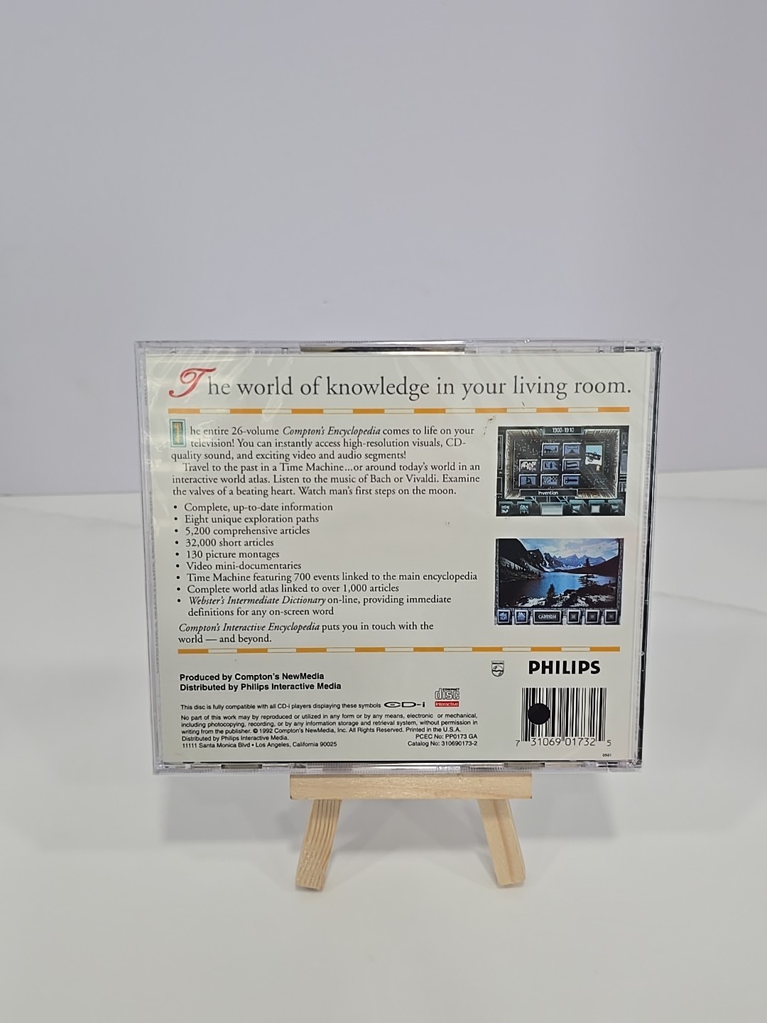Comptons Interactive Encyclopedia Phillips CD-i CDI Brand New Factory Sealed