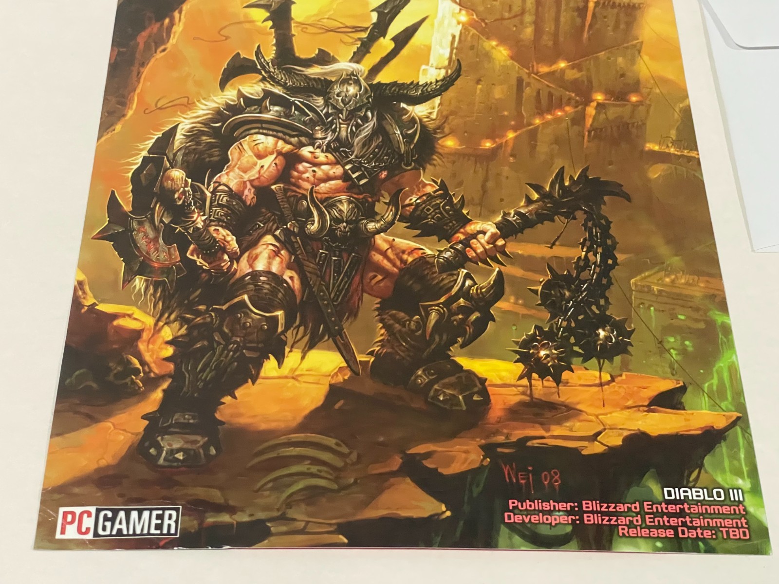 PC Gamer Demo Disc & Index Card Diablo 1 & 2 / Spore Creature Creator Oct 2008