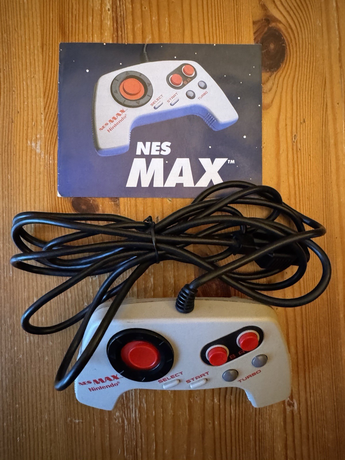 Nintendo NES Max Turbo Controller OEM Model NES-027 With Manual