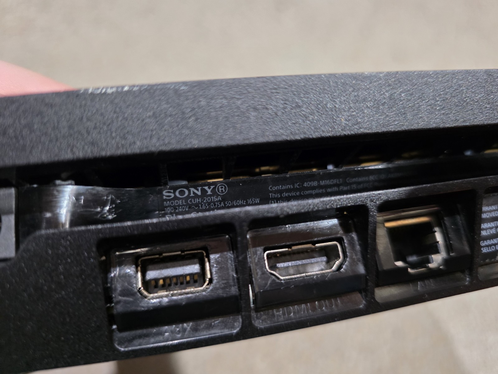 SONY PS4 SLIM 500GB CONSOLE CUH-2015A W/ 1 CONTROLLER & CABLES
