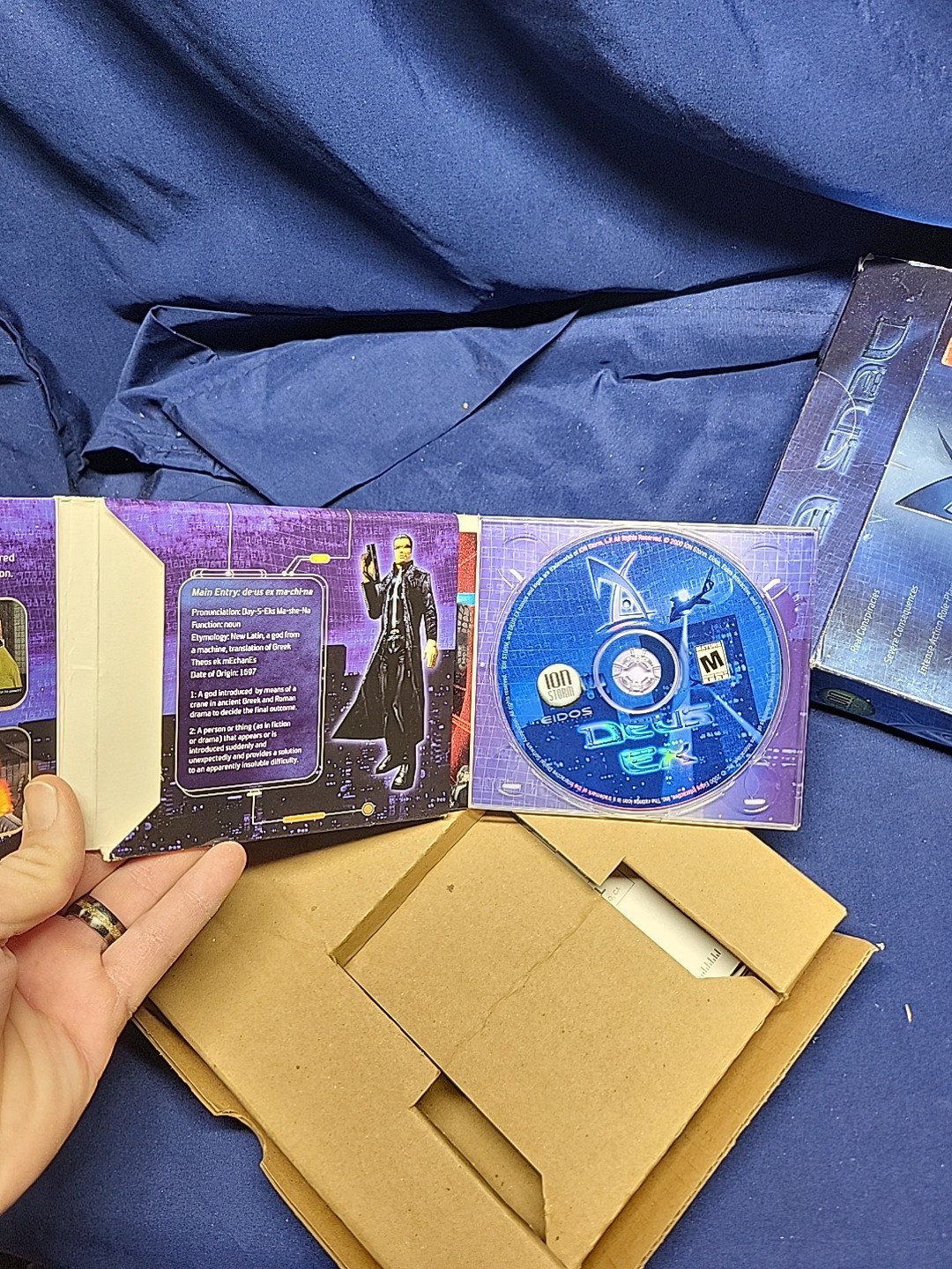 Deus Ex PC CD-ROM Big Box Classic Action RPG Game Ion Storm Eidos 2000