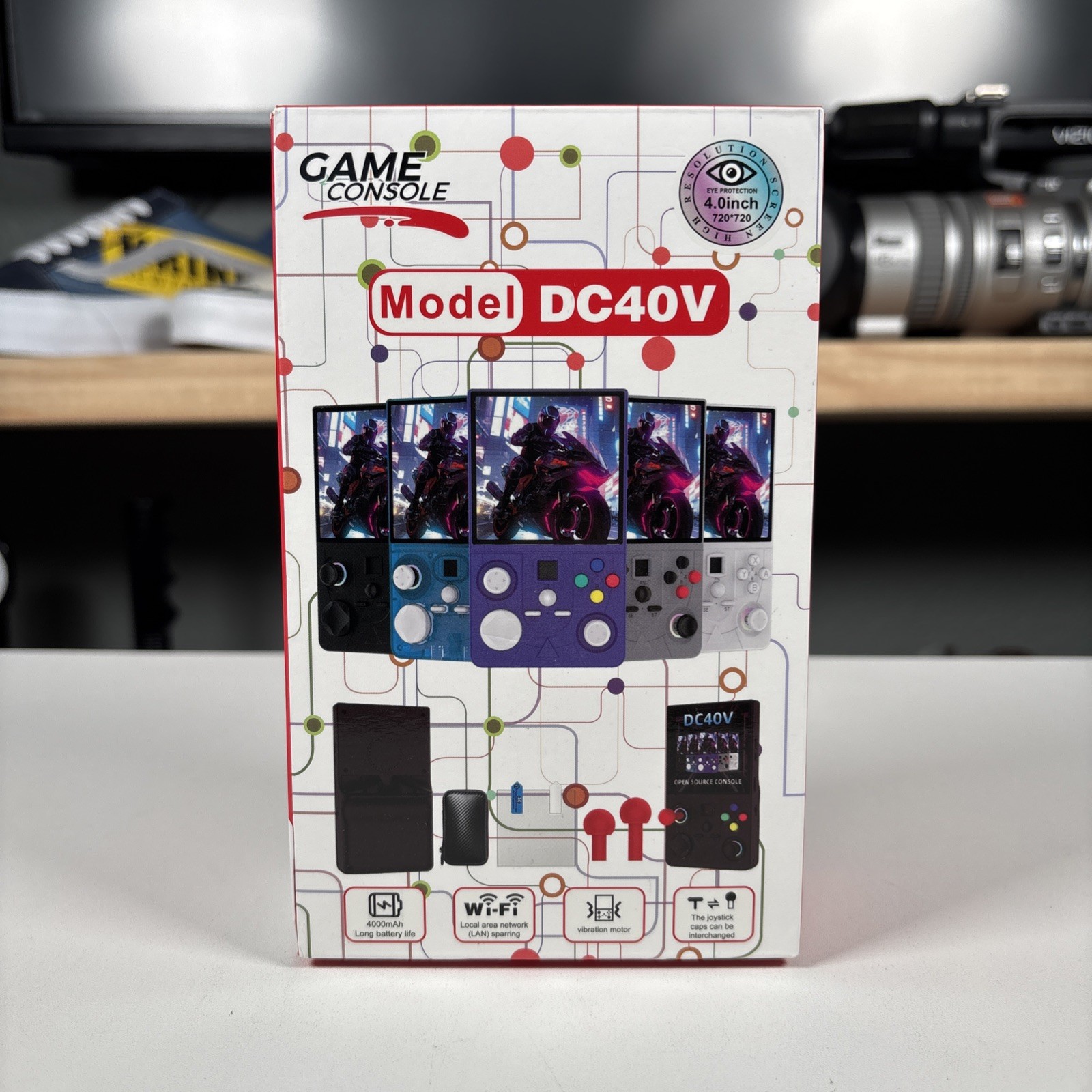 DC40V Handheld Game Console 4″ IPS Open Source Retro Emulator 4000mAh New