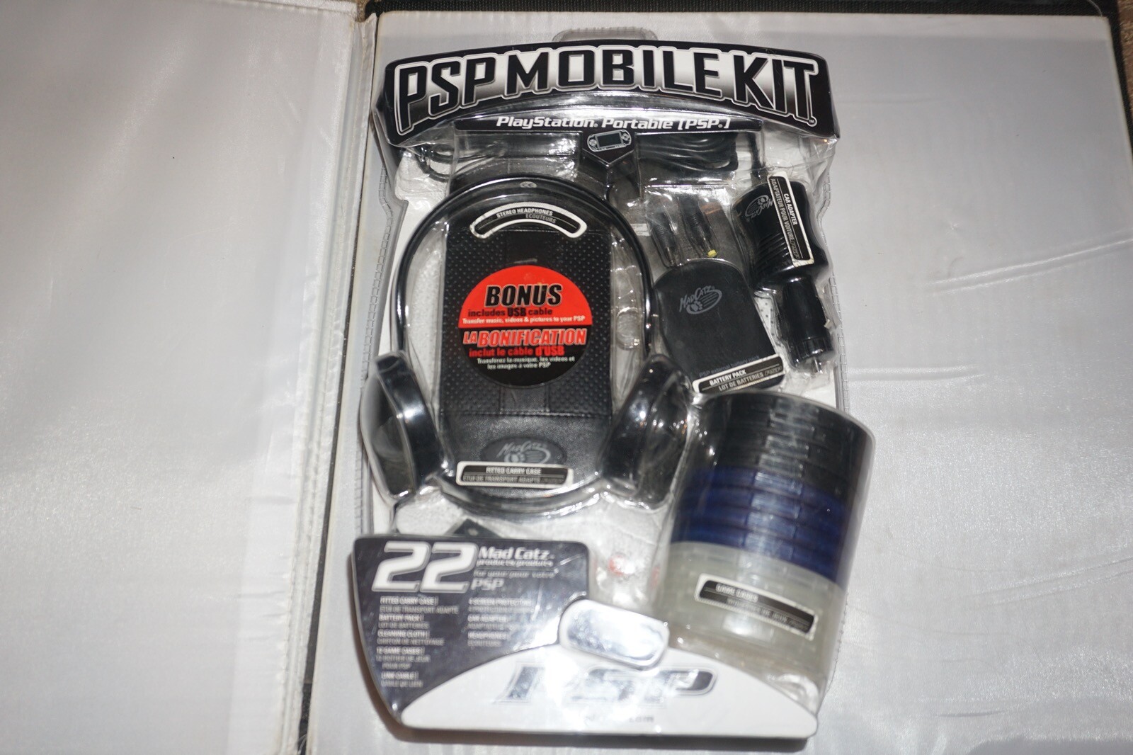 Mad Catz Mobile Kit (Sony PSP) NEW Sealed Headphones Battery Pack Car