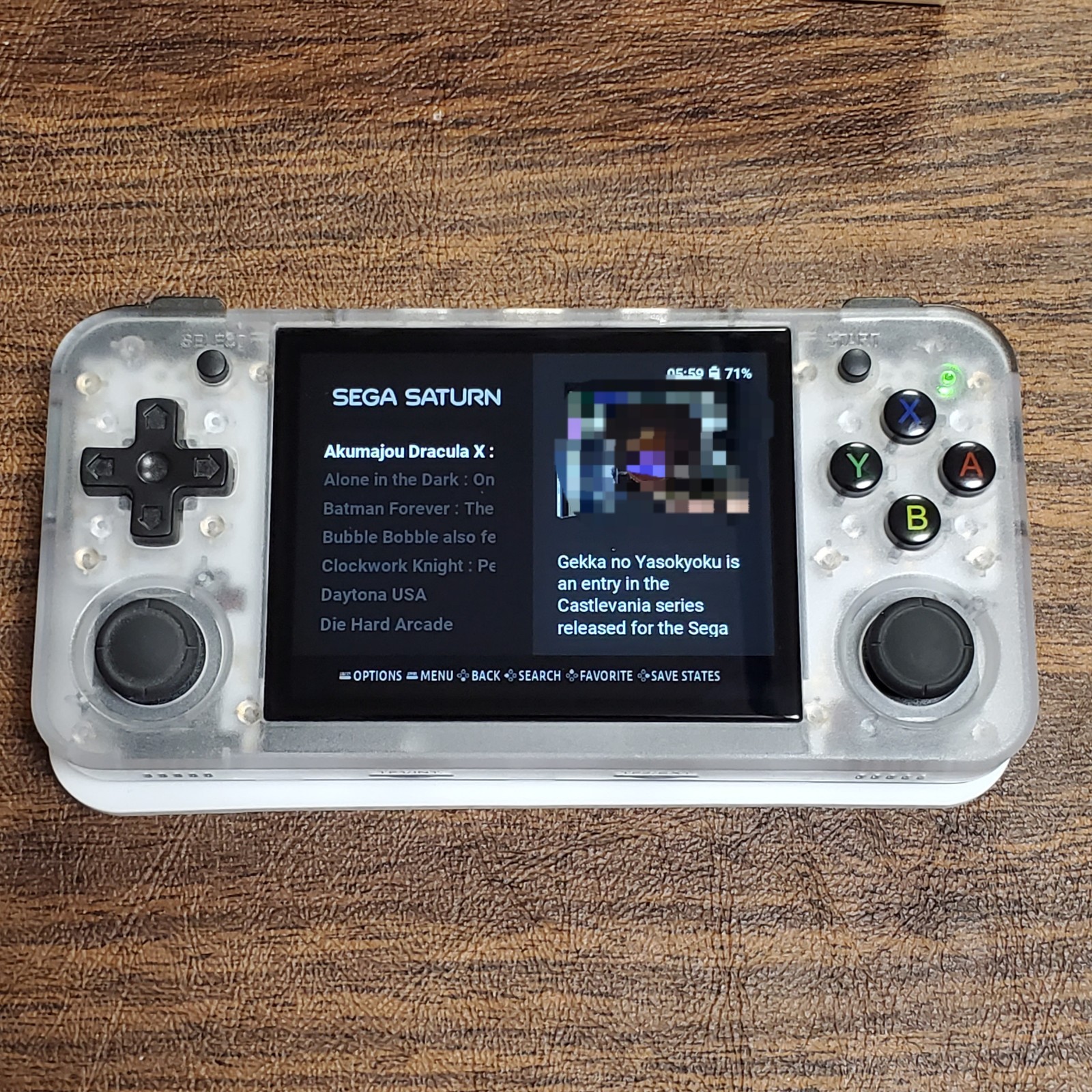 RG35XX H White Anbernic Retro Handheld Game Console ROCKNIX Transparent 16G+128G