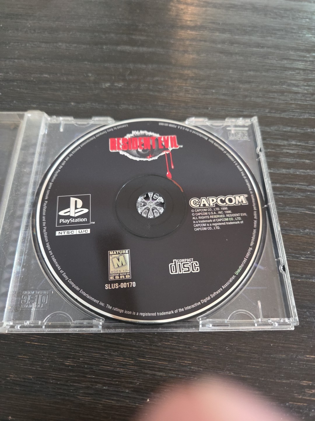 Resident Evil (PlayStation 1 PS1 Playstation 1) Black Label No Manual (Cover)