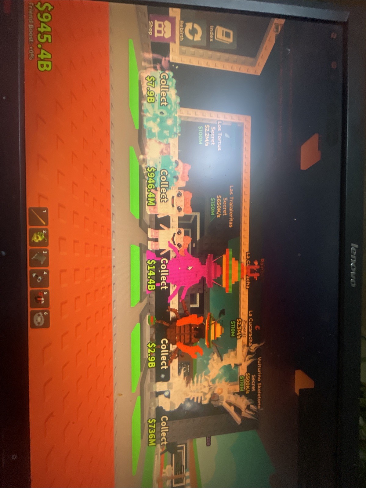 A Row Of Brainrots From Steal A Brainrot