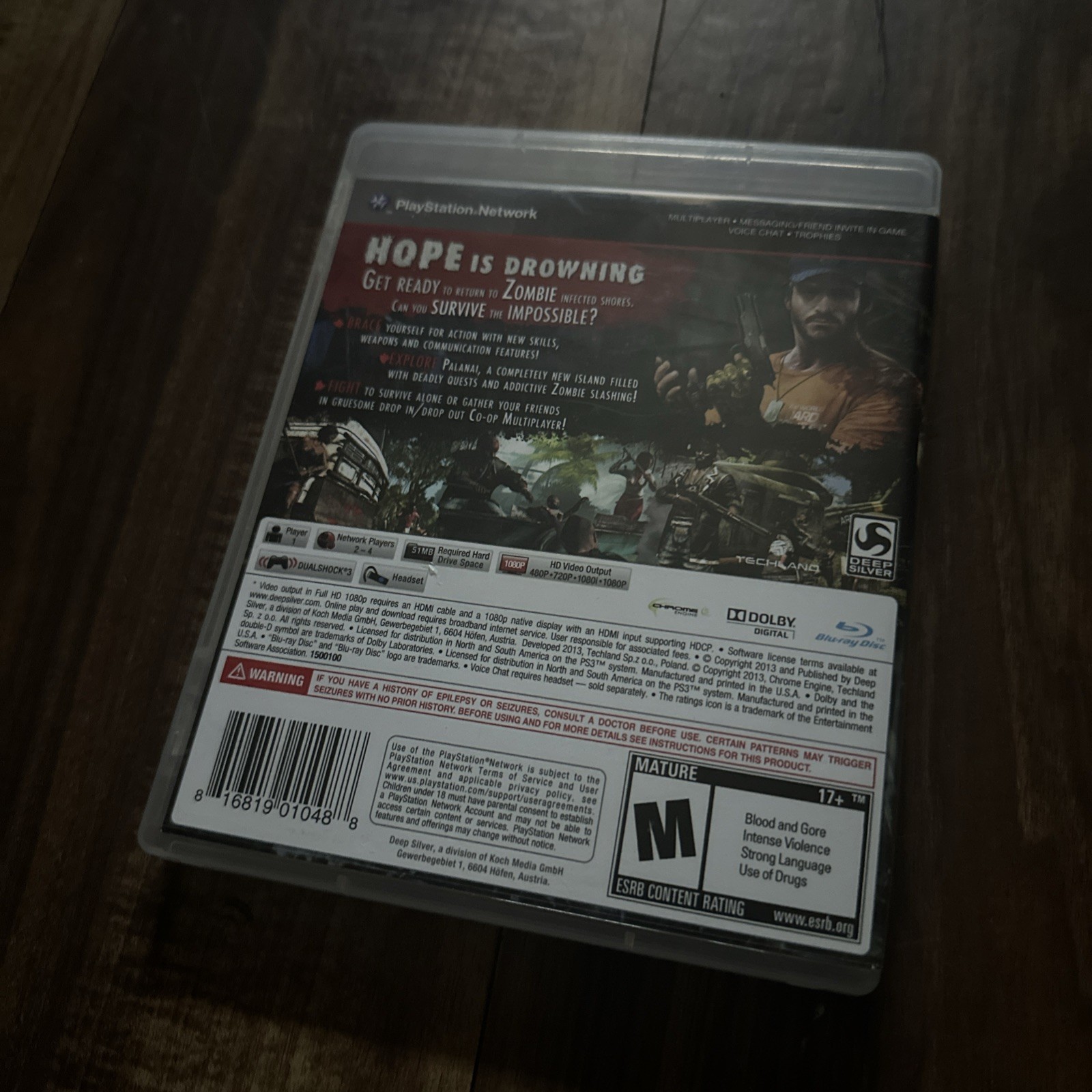 Dead Island Riptide – Sony- PS3 (TESTED WORKING✅)