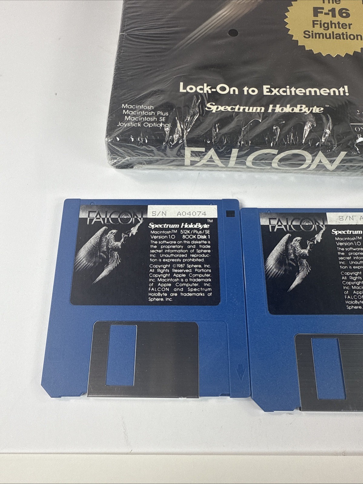 Falcon Flight Simulator Big Box Macintosh CIB By Spectrum Holobyte MINT COND