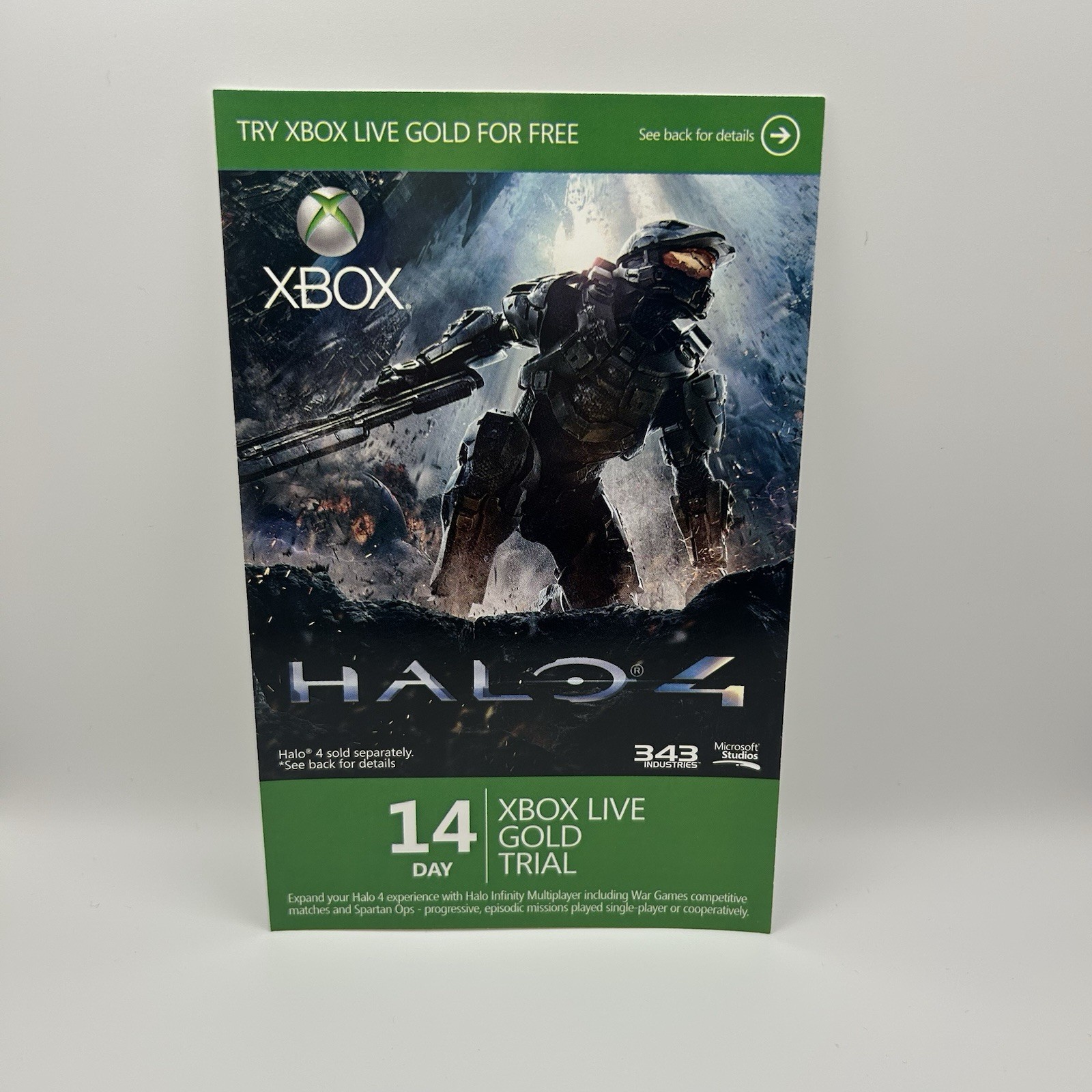 Halo 4 (Microsoft Xbox 360, 2012) CIB Complete Tested