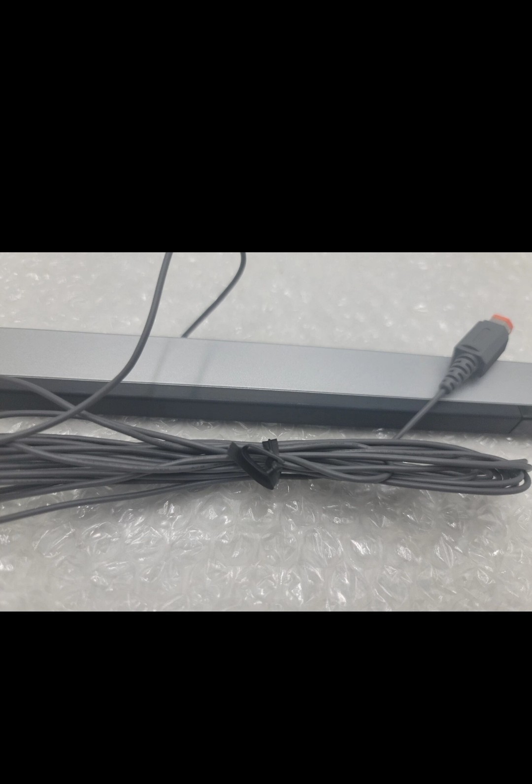 Wired Motion Sensor/Camera Sensor Bar w/ Attached Cable – Black/Gray