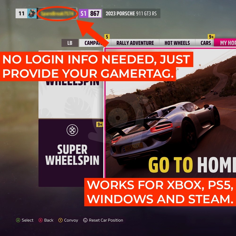 Forza Horizon 5 CR 💰100M-500M💰CREDITS💰 PS5 | Xbox | PC